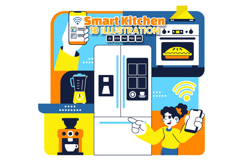 10 Smart Kitchen Appliances Illustration Product Image 1