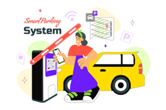10 Smart Parking System Illustration Product Image 4