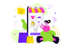 10 Smart Retail Store Illustration Product Image 4