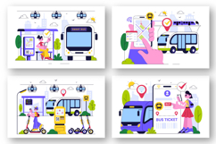 10 Smart Public Transport System Illustration Product Image 3