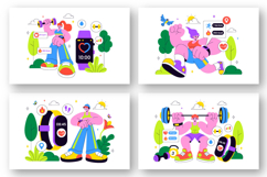 10 Smart Wearable Fitness Band Illustration Product Image 2