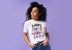 Twosday Shirt Svg, Happy Twosday Svg, 2-22-22 Svg Png Dxf Product Image 2