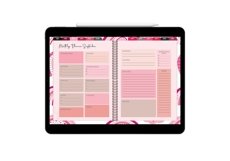12 Monthly Digital Planner with Hyperlinks each pages Product Image 13