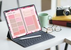 12 Monthly Digital Planner with Hyperlinks each pages Product Image 15