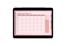 Weekly Meal Digital Planner with Hyperlinks each pages Product Image 7