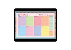 52 Weekly Shopping Digital Planner Colorful Style with Hyper Product Image 9