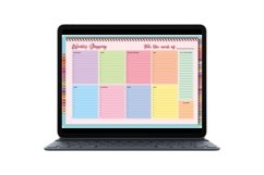 52 Weekly Shopping Digital Planner Colorful Style with Hyper Product Image 19