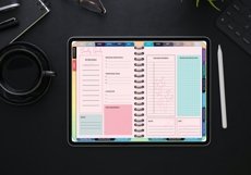Undated Digital Planner Colorful Theme Product Image 4