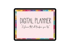 Undated Digital Planner,Expense,Holiday Planner Colorful Product Image 27