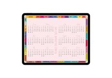 Undated Digital Planner,Expense,Holiday Planner Colorful Product Image 26