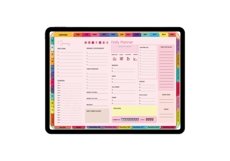 Undated Digital Planner,Expense,Holiday Planner Colorful Product Image 25