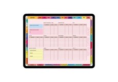 Undated Digital Planner,Expense,Holiday Planner Colorful Product Image 22