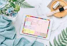 Undated Digital Planner,Expense,Holiday Planner Colorful Product Image 15