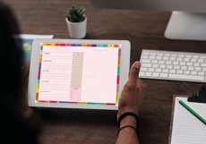 Undated Digital Planner,Expense,Holiday Planner Colorful Product Image 11