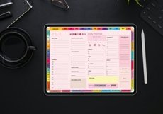 Undated Digital Planner,Expense,Holiday Planner Colorful Product Image 7