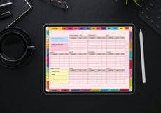 Undated Digital Planner,Expense,Holiday Planner Colorful Product Image 5