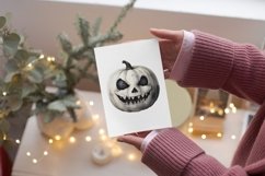 Halloween Pumpkin Clipart, Creepy Halloween Clipart Product Image 5