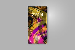 Smartphone screen with colorful abstract wallpaper template Product Image 2