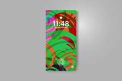 Smartphone screen &amp; colorful watercolor abstract wallpaper Product Image 2