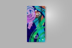 Smartphone screen with colorful watercolor abstract art Product Image 1