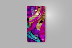 Smartphone screen &amp; colorful watercolor abstract wallpaper Product Image 2