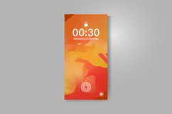 Smartphone screen with gradient grainy abstract wallpaper Product Image 2
