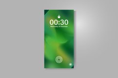 Smartphone screen with gradient grainy abstract wallpaper Product Image 1
