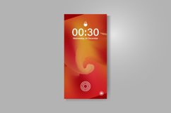 Smartphone screen with gradient grainy abstract wallpaper Product Image 1