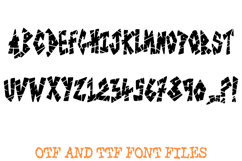 Smashed Glass Graffiti Alphabet Lettering ABC Text Font OTF Product Image 2