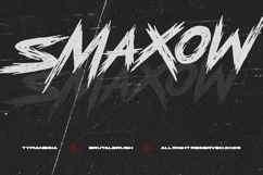 Smaxow - Brutal Wild Brush Font Product Image 1