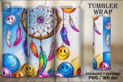 4 Smile Dreamcatcher Tumbler Wrap Sublimations, 20 oz Product Image 3