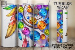 4 Smile Dreamcatcher Tumbler Wrap Sublimations, 20 oz Product Image 4