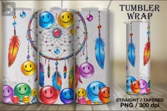 4 Smile Dreamcatcher Tumbler Wrap Sublimations, 20 oz Product Image 5
