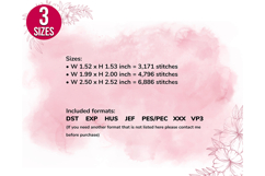 Smile Face with Hearts Machine Embroidery Design Product Image 3