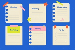 Smile Hug Sticky Notes Font Product Image 8