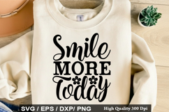 Smile More Today SVG - Mental Health Design Product Image 1