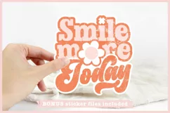 Smile More Today PNG | Mental Health Sublimation Design Product Image 4
