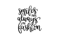 Smiles Are Always In Fashion SVG Cut File Product Image 1