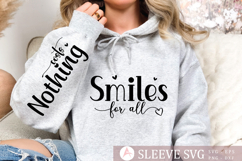 Smiles for all Sleeve SVG Design Product Image 1
