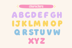 Smiley Candy | Cute Emoji Decorative Layered Font Product Image 7