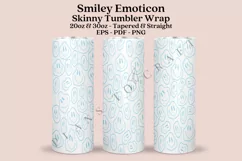 smiley emoticon groovy skinny tumbler sublimation design for 20oz and 30oz skinny tumbler sublimation wrap