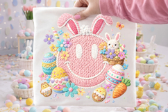 Smiley Face Easter PNG, Bunny Easter PNG, Easter Egg PNG Product Image 3