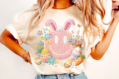 Smiley Face Easter PNG, Bunny Easter PNG, Easter Egg PNG Product Image 4