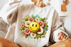 Smiley Face Png, Sublimation Design, Retro Png, Vintage PNG Product Image 3