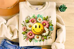 Smiley Face Png, Sublimation Design, Retro Png, Vintage PNG Product Image 1