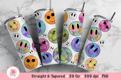 This is a tumbler sublimation design with smiley faces in PNG file format. It is with a very high resolution and is perfect for mug gifts.