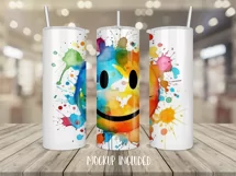 Smiley Face Mug Sublimation Designs, Self Love Png, Positive Quotes PNG, Black History PNG, Mug Wrap