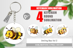 Keychain Smiling Bee Product Image 1