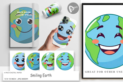 Digital Paper Smiling Earth Product Image 1