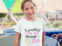 I sparkled my way trough 100 days SVG, 100 days of school Product Image 4